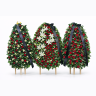 Три траурных венка из живых цветов